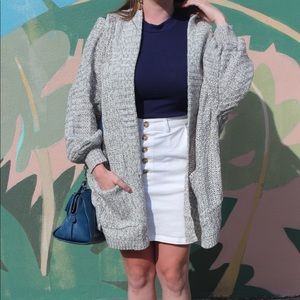 Grey oversized sweater